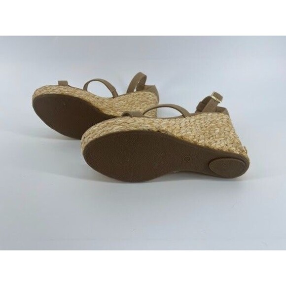 Altar'd State Womens Size 8 Becka Sandal Wedge Tan Strappy - Picture 7 of 7